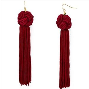 NEW VANESSA MOONEY ASTRID KNOTTED TASSEL EARRINGS